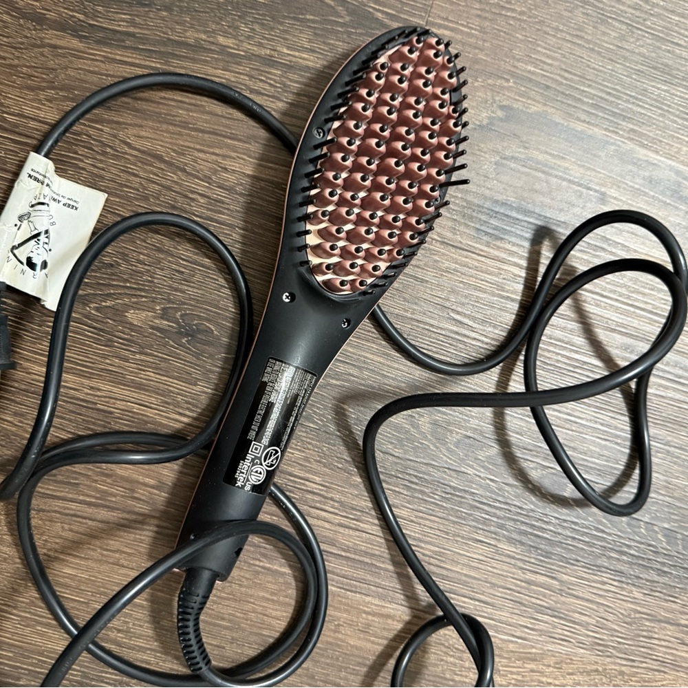 Black and Brown Hair Straightening Brush